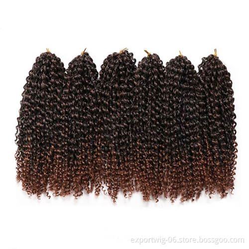 Afro Kinky twist Synthetic Marley curly Braiding Hair crotchet Extensions marley hair afro kinky hair bulk